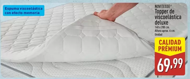 Novitesse - Topper De Viscoelastica Deluxe