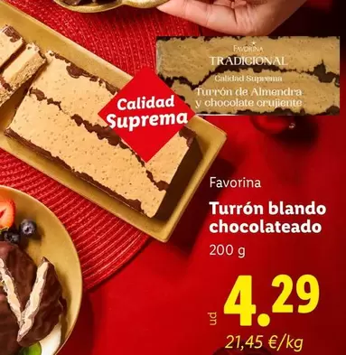Favorina - Turron Blando Chocolateado