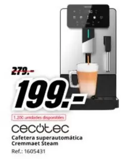 cecotec - Cafetera Superautomatica Cremmaet Steam