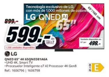 LG - QNED 65" 4K 65QNED81A6A
