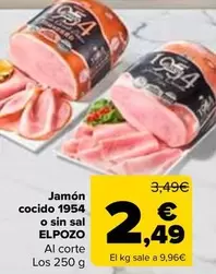 Elpozo - Jamon Cocido 1954 O Sin Sal 