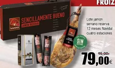 Navidul - Lote Jamon Serrano Reserva 12 Meses
