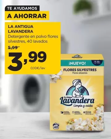 La Antigua Lavandera - Detergente En Polvo Flores Silvestres