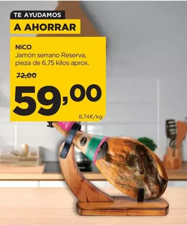 Nico - Jamón Serrano Reserva