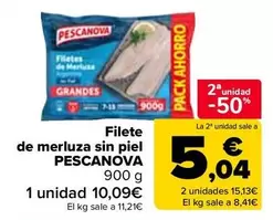Pescanova - Filete De Merluza Sin Piel