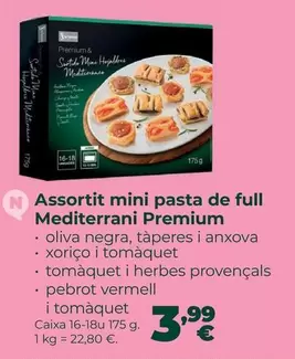 Premium - Assortit Mini Pasta De Full Mediterrani