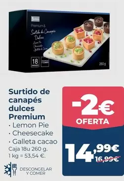 Premium - Surtido De Canapes Dulce