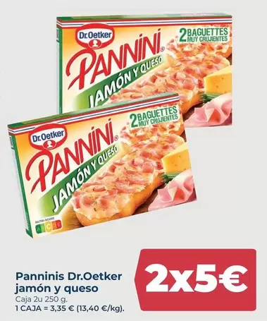 Dr Oetker - Panninis Jamon Y Queso