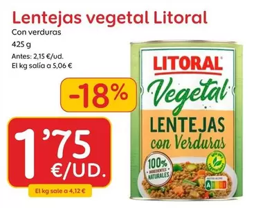 Litoral - Lentejas Vegetal