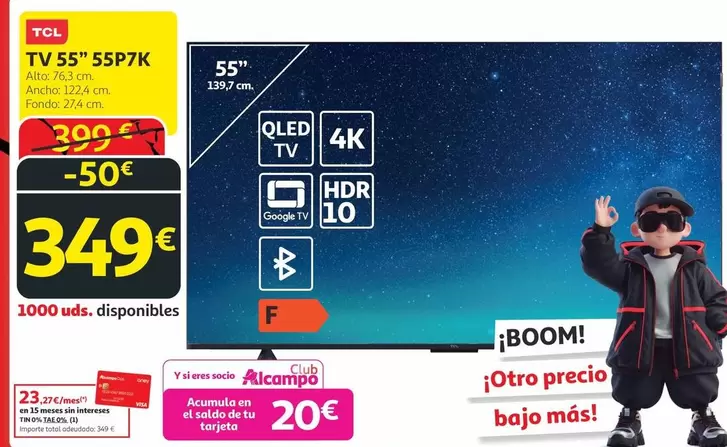 TCL - Tv 55"-55P7K