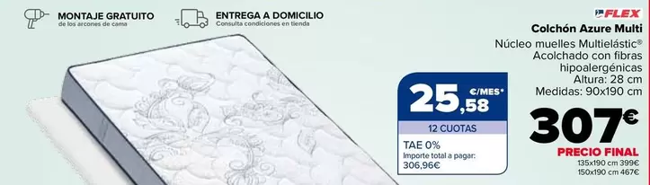 Flex - Colchon Azure Multi
