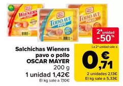 Oscar Mayer - Salchichas Wieners Pavo O Pollo