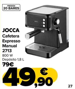 Jocca - Cafetera Expresso Manual 2713