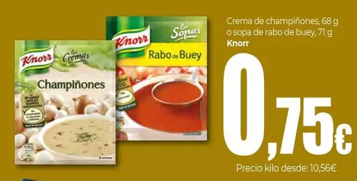 Knorr - Crema De Champinones O Sopa De Rabo De Buey