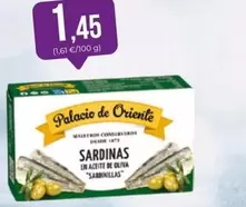 Palacio de Oriente - Sardinas En Aceite De Oliva