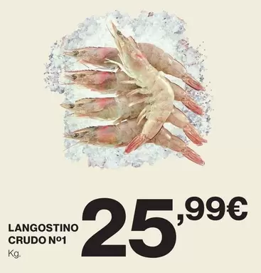 Langostino Crudo N° 1