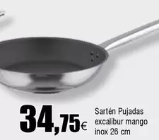 mango - Sartén Pujadas Excalibur Mango Inox 26 Cm