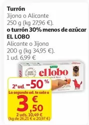 El Lobo - Turrón O Turrón 30% Menos De Azúcar