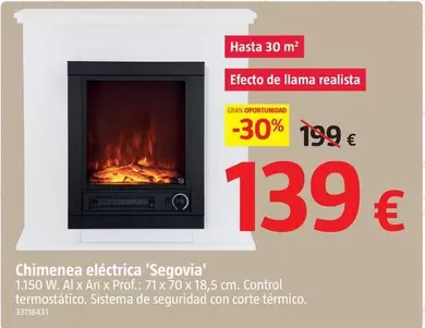 Chimenea Electrica Segovia 