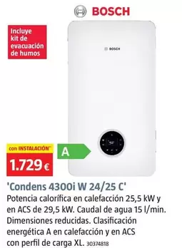 Bosch - 'Condens 4300i W 24/25 C'