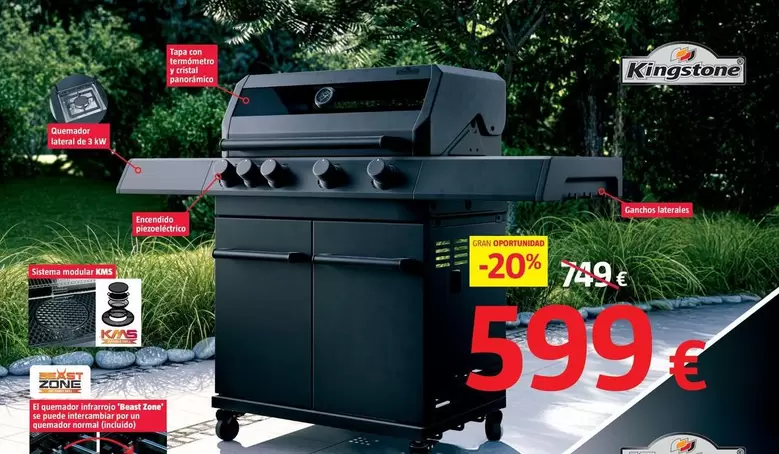 Kingstone - Barbacoa De Gas 'Cliff 4500'