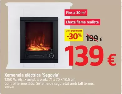 Chimenea Electrica Segovia 