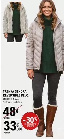 Trenka Señora Reversible Pelo