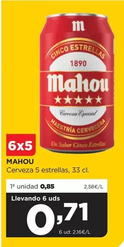 Mahou - Cerveza 5 Estrellas