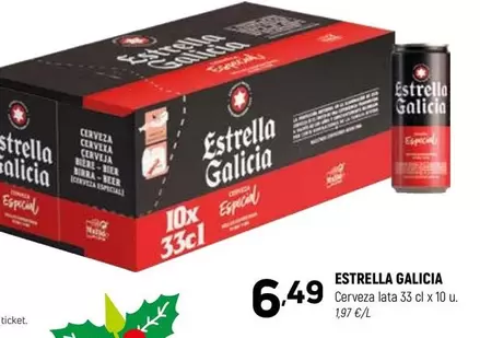 Estrella Galicia - Cerveza Lata