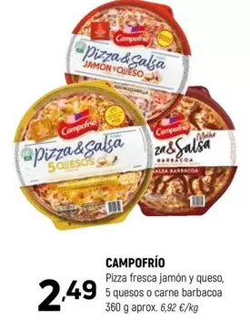 Campofrío - Pizza Fresca Jamon Y Queso