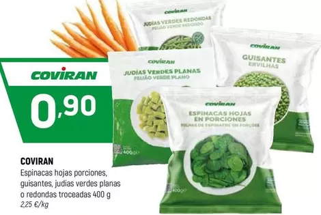 coviran - Espinacas Hojas Porciones