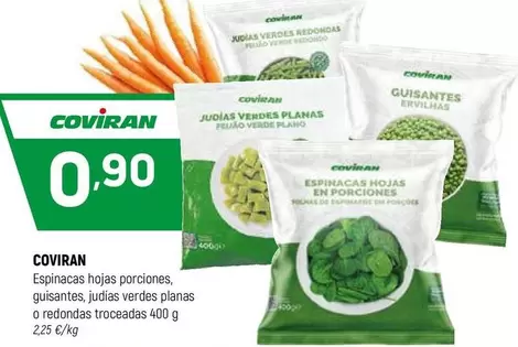 coviran - Espinacas Hojas Porciones
