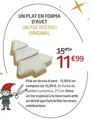 Plat En Forma D'Avet