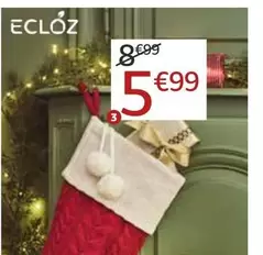 Ecloz - Calcetín Navidad De Punto