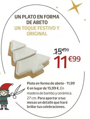 Plato En Forma De Abeto