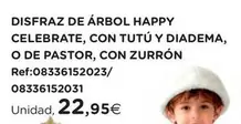 Happy Celebrate - Disfraz De Arbol , Con Tutu Y Diadema, O De Pastor, Con Zurrón