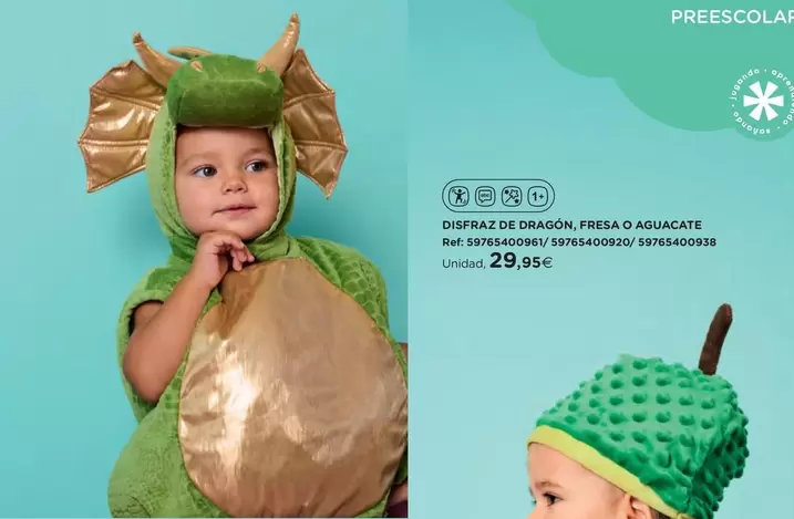 Disfraz De Dragon, Fresa O Aguacate