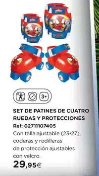 Set De Patines De Cuatro Ruedas Y Protecciones