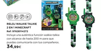 Minecraft - Reloj Walkie Talkie 2 En 1