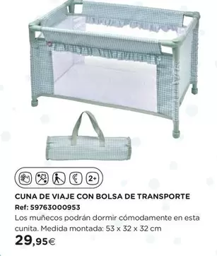 Cuna De Viaje Con Bolsa De Transporte