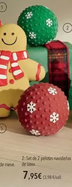 Set De 2 Pelotas Navideñas