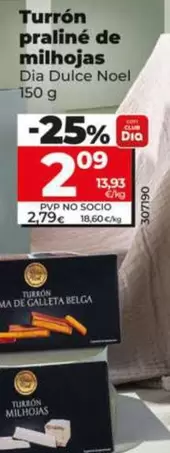 Dia Dulce Noel - Turrón Praliné De Milhojas 150 G