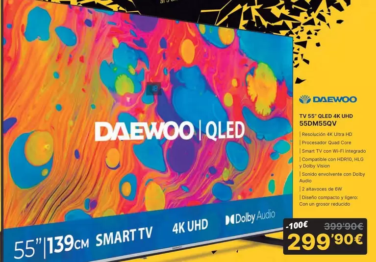 Daewoo - Tv 55" Qled 4k 55qm56qv