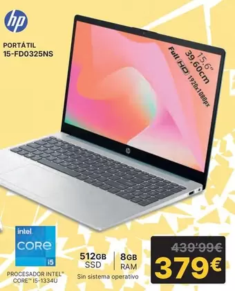 HP - Portatil 15-fd0325ns