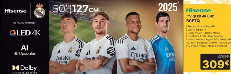 Hisense - Tv Qled 4k 50E7Q