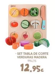 Set Tabla De Corte Verduras Madera