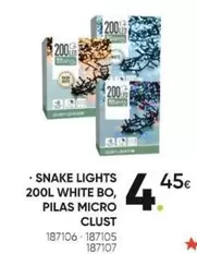 Snake Lights 200l White Bo/ Pilas Micro Clust