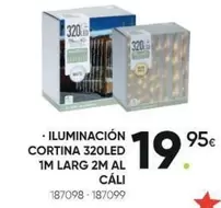 Iluminación Cortina 320led 1m Larg 2m Al Cali
