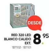Red 320 Led Blanco Calido Ext.