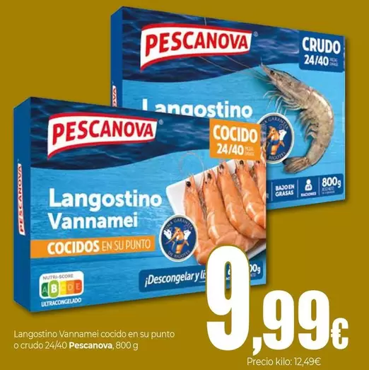 Pescanova - Langostino Vannamei Cocido En Su Punto O Crudo